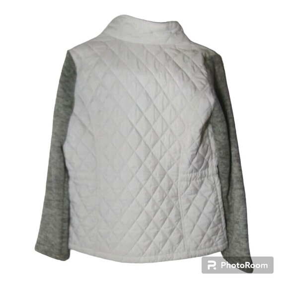 WeatherProof‎ White and Grey and White Lightweight Puffer Athletic Jacket Size M - Picture 2 of 6